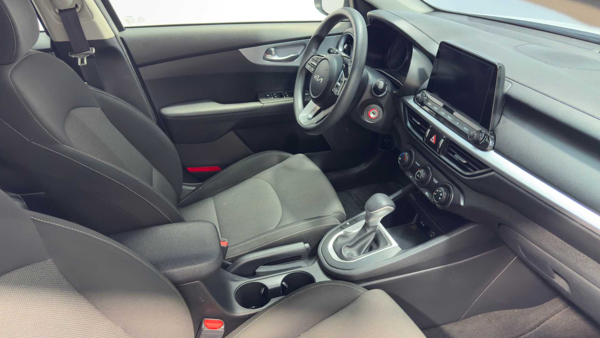 Vehicle interior view