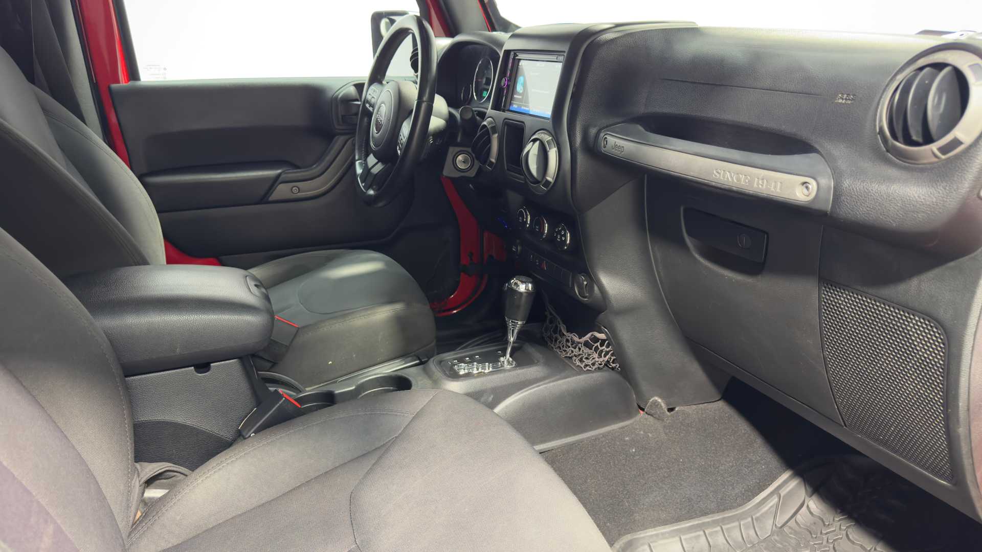 Vehicle interior view