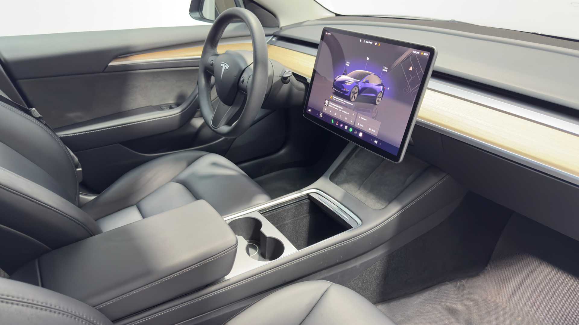 Vehicle interior view