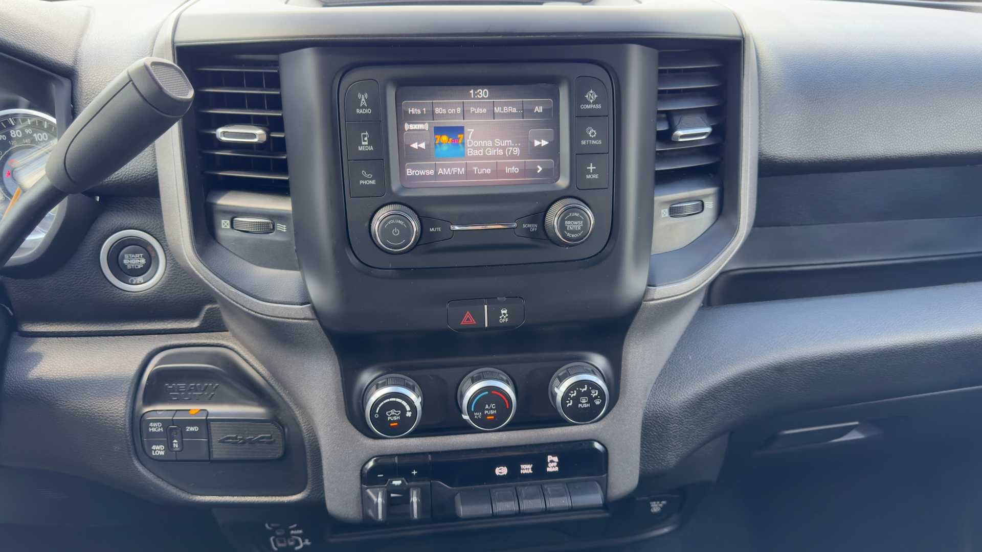 Vehicle interior view