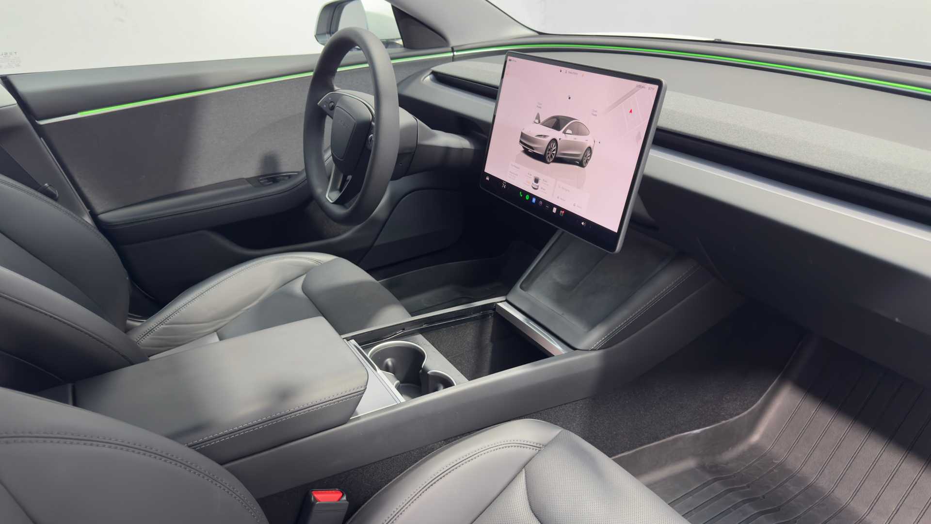 Vehicle interior view