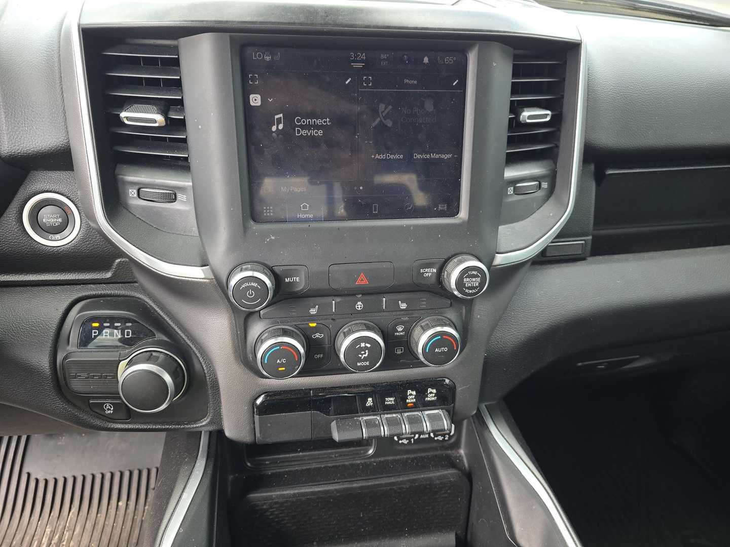 Vehicle interior view