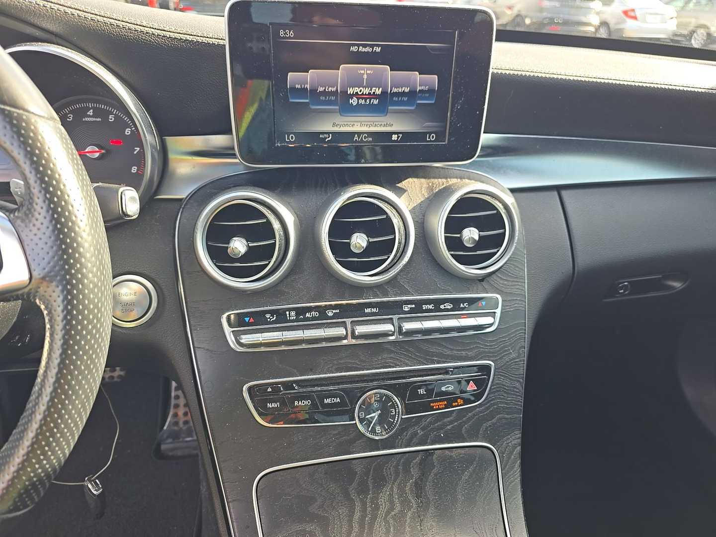 Vehicle interior view