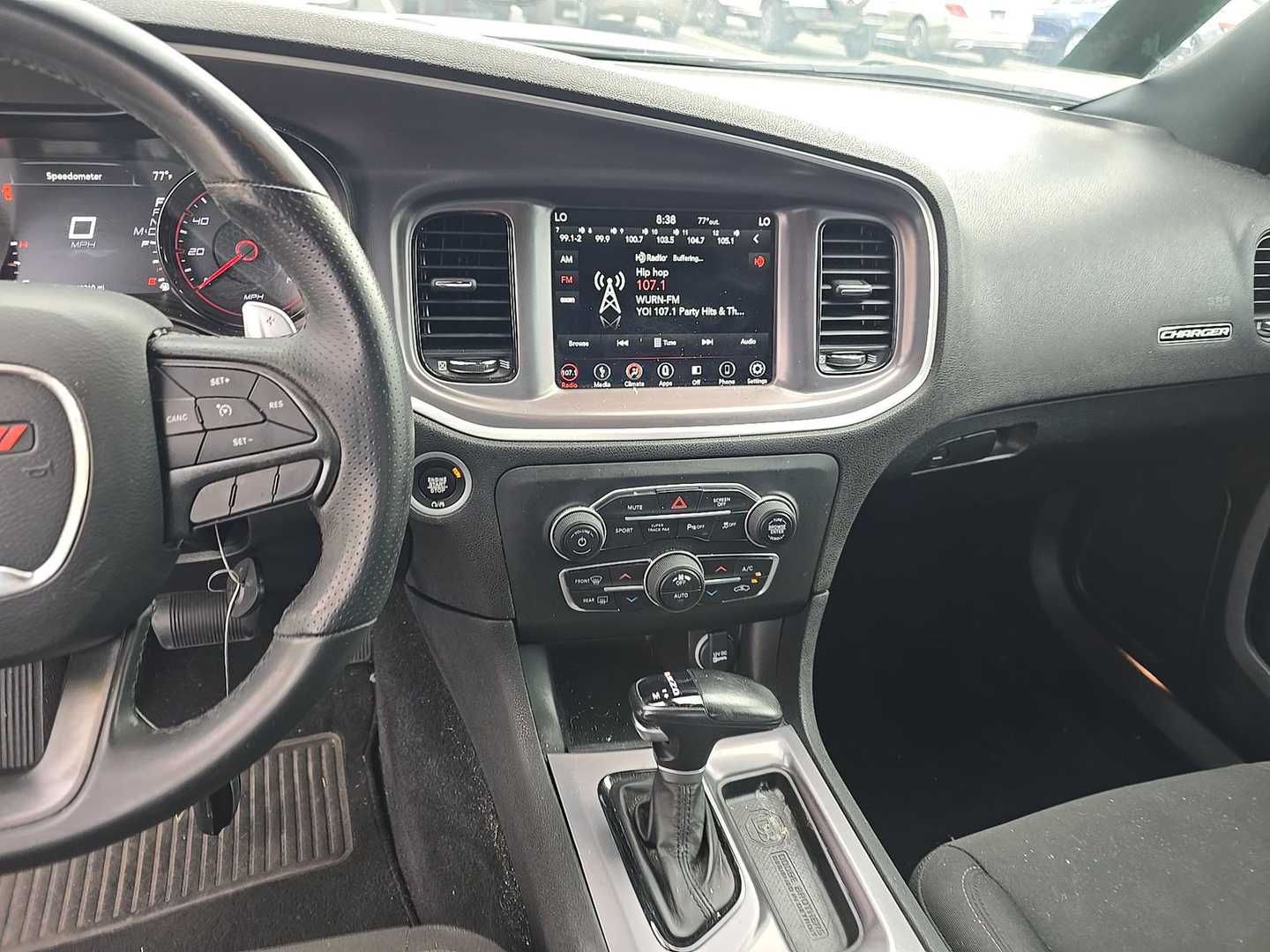 Vehicle interior view