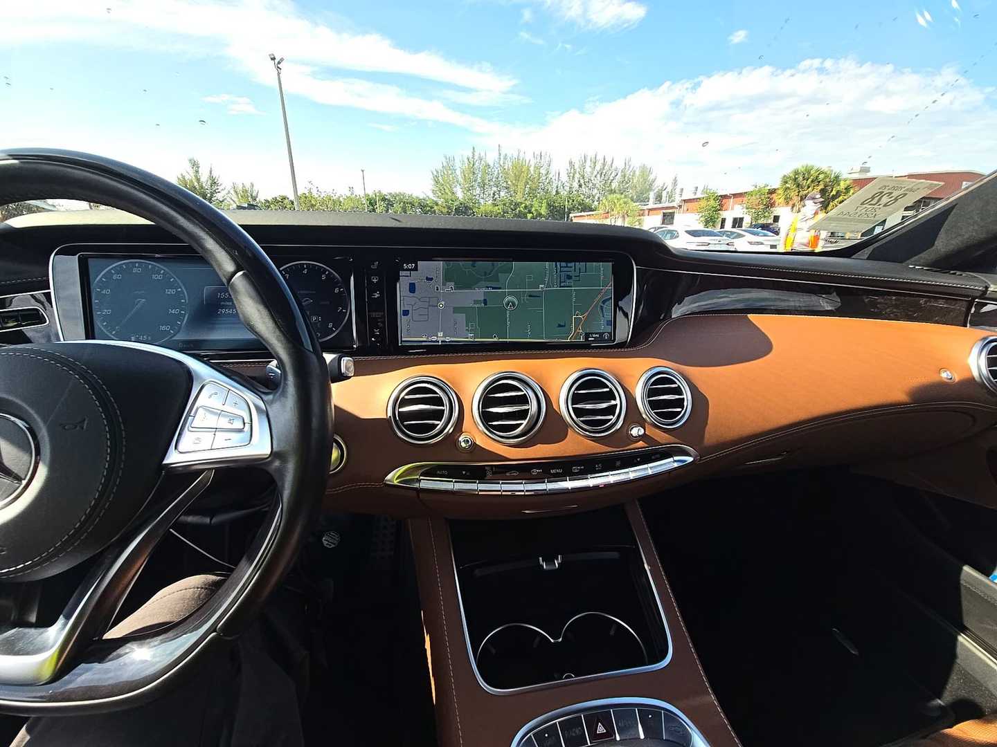 Vehicle interior view