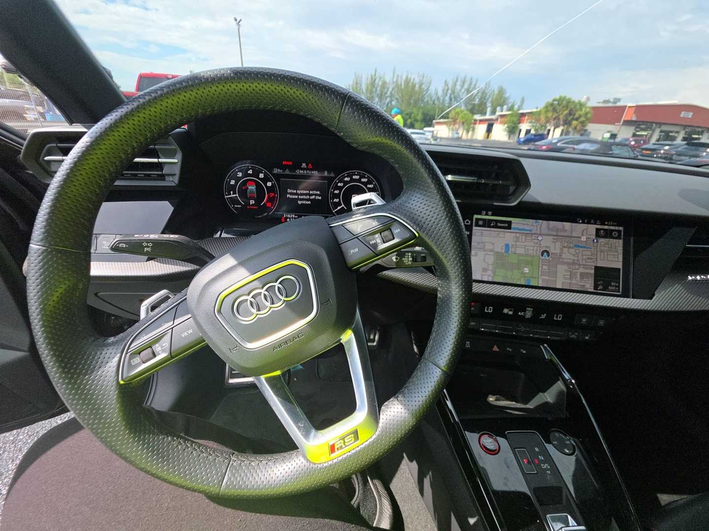 Vehicle interior view