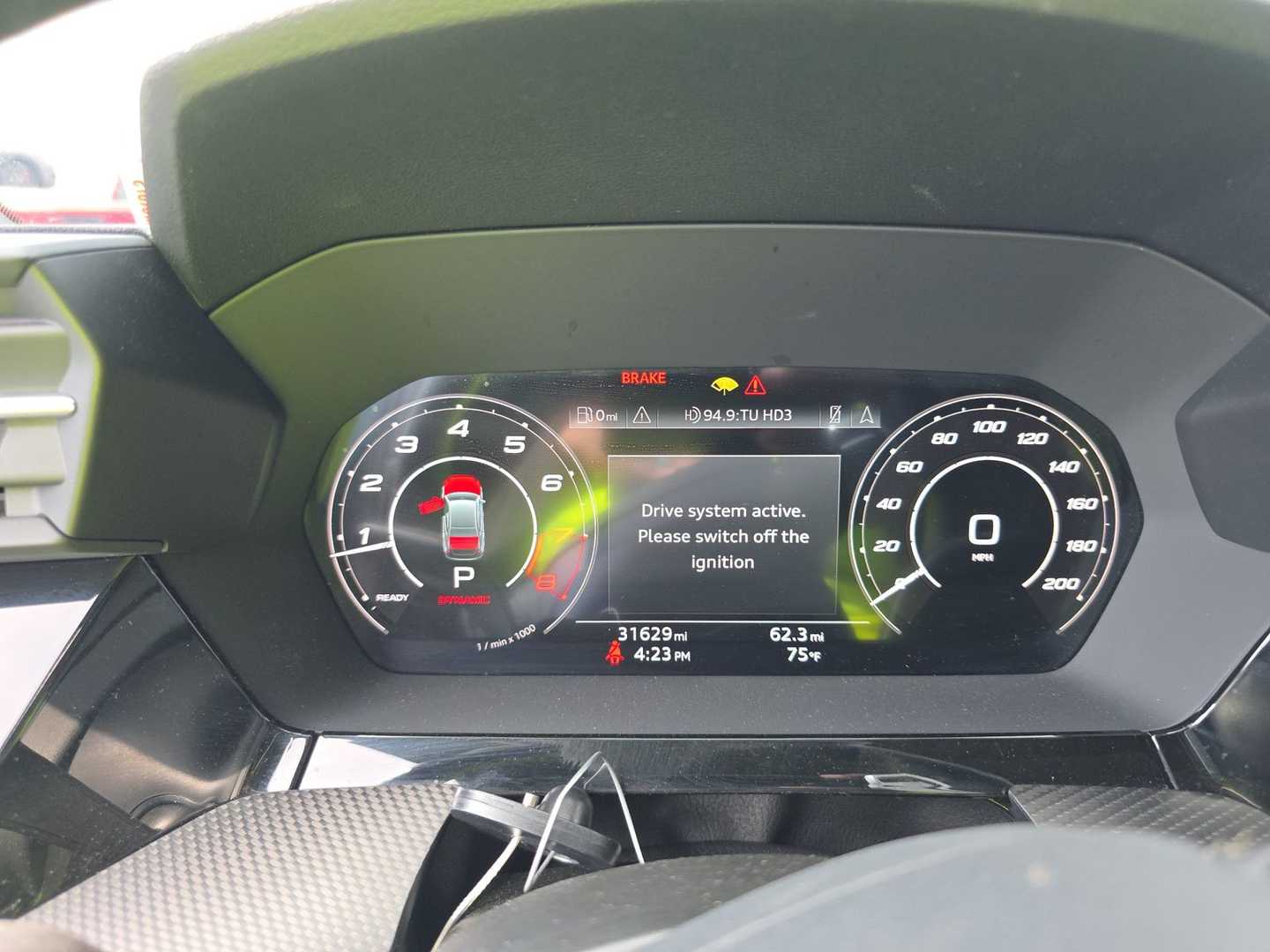 Vehicle interior view