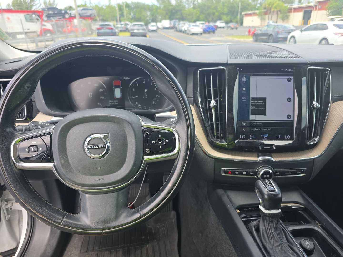 Vehicle interior view