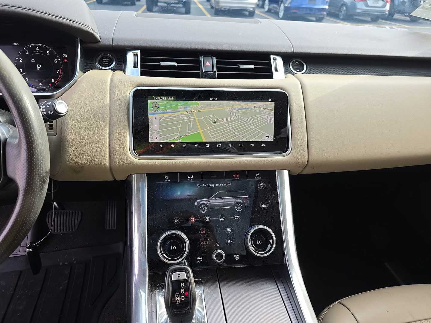 Vehicle interior view