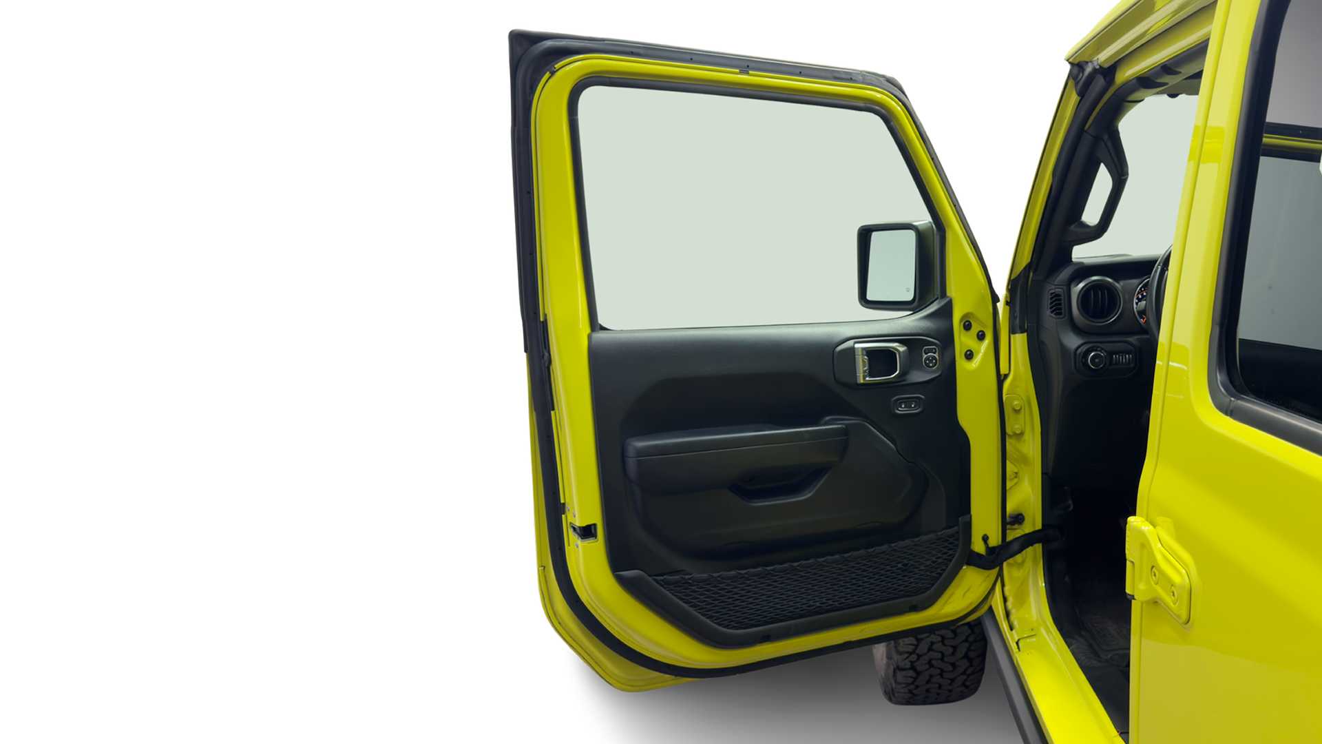 Vehicle interior view