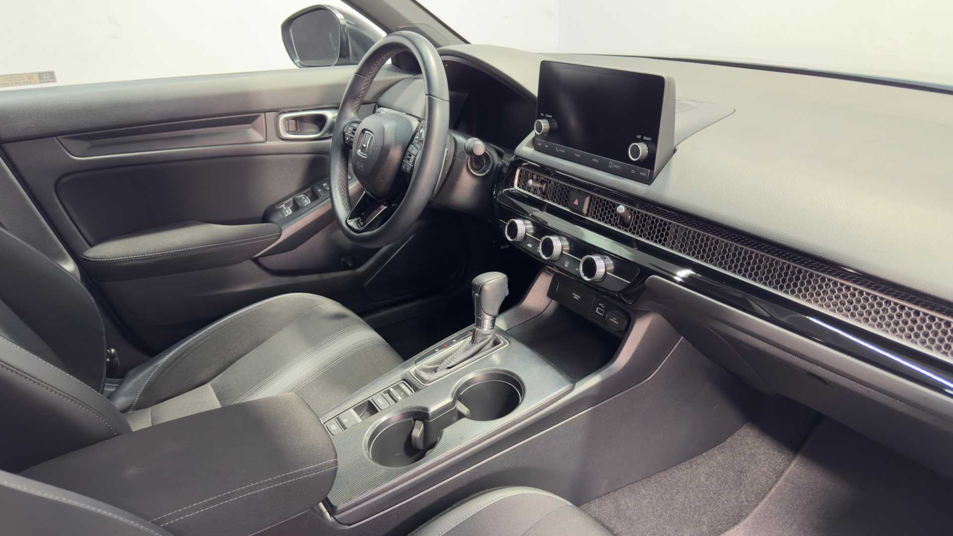 Vehicle interior view