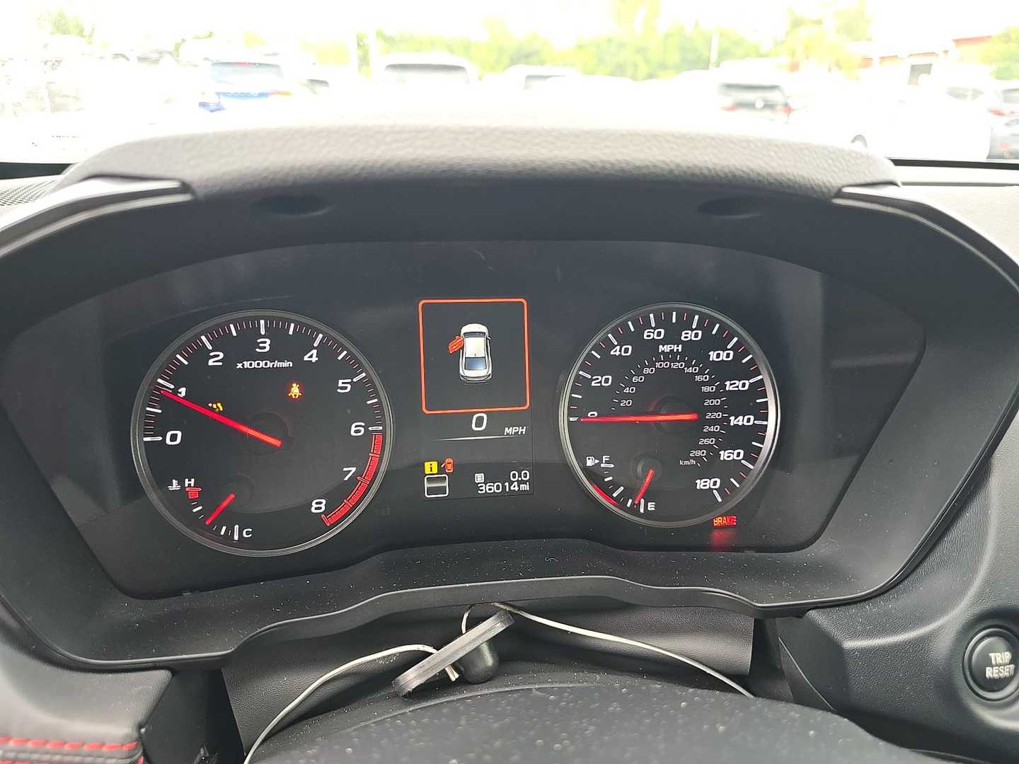 Vehicle interior view
