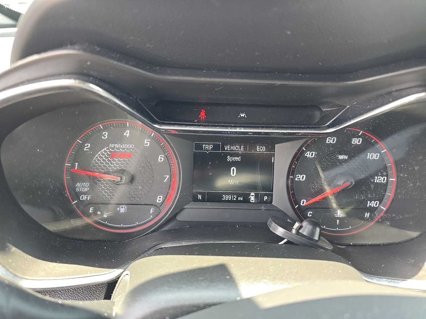Vehicle interior view