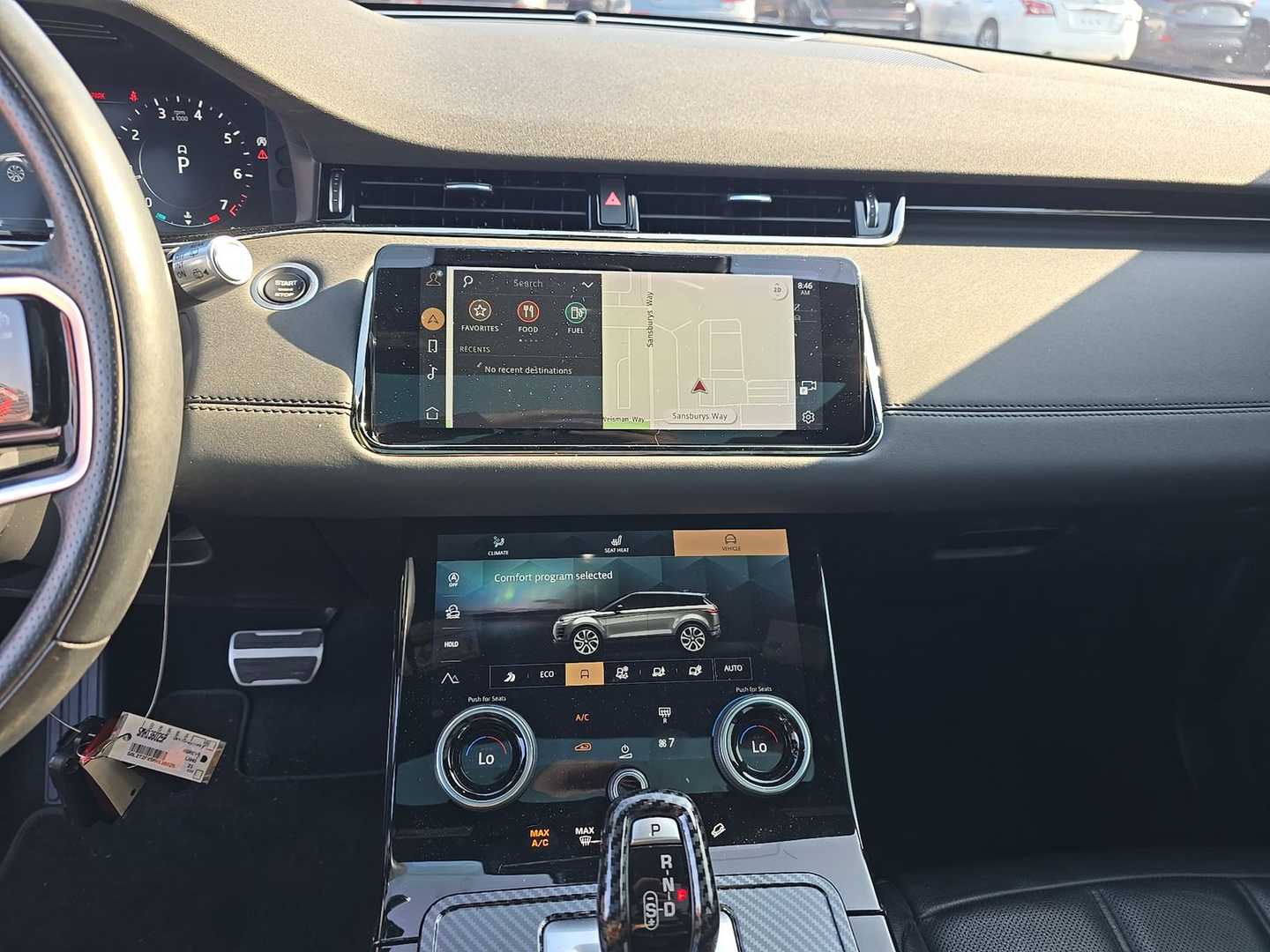 Vehicle interior view